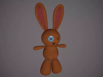 Teddy Rabbit Low-poly 3D model