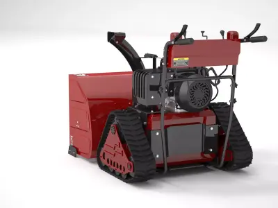 Heavy Duty Snow Blower 3D model