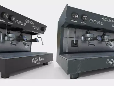 Coffee Machine Low-poly 3D model buy