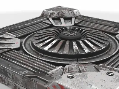panel sci-fi 01 3D model