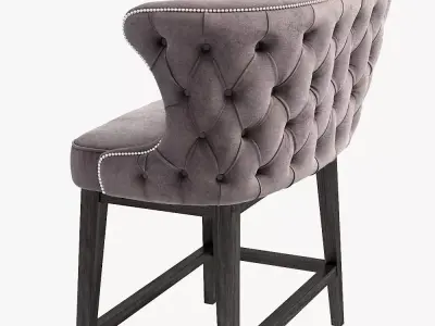 Barstool Low-poly 3D model