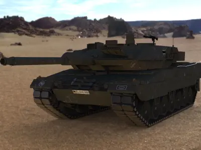 Leopard 2 A6 3D model purchase
