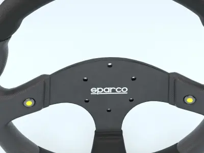 Steering Wheel Sparco L999 3D model
