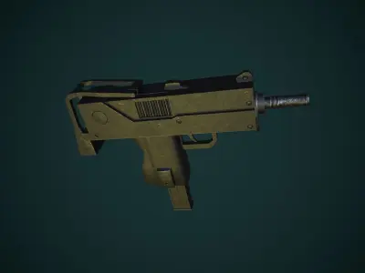 Smg Mac Gun Free low-poly 3D model