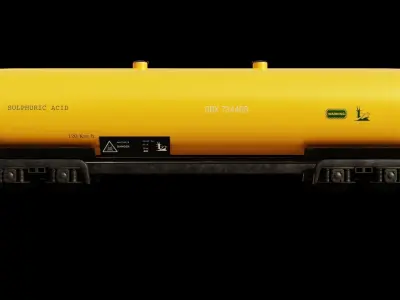 Realistic wagon model 3D optimized UE4 textures 4K Low-poly  Low-poly 3D model
