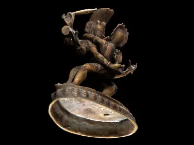 Yab-Yum Tibet Bronze Statue Happy Buddha 3D model