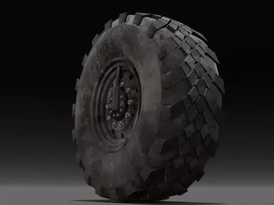 Tire 3D Model  Low-poly 3D model