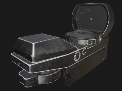 Red Dot Sight Low-poly 3D model purchase
