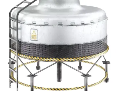 Roof top cooling unit 3D model buy