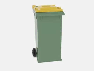  Mobile Rubbish Bin 3D model