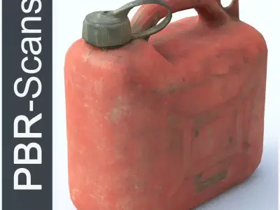 Jerrycan Low Poly fire extinguisher - fire extinguisher Low-poly 3D model