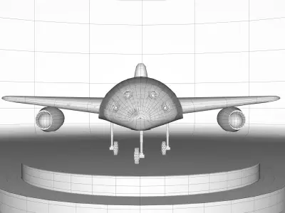ME 262 VERSION CARTOON Low-poly 3D model