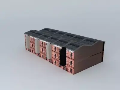 Eco Rail Building No 4 Dummy! Old Steam Days Free 3D model