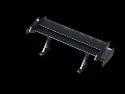 Spoiler carbon tuning vehicle car  3D model