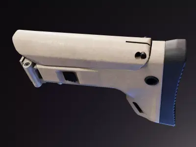 ACR Stock for AK Rifle Low-poly 3D model