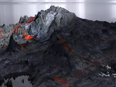 Lava rocks 1  3D model