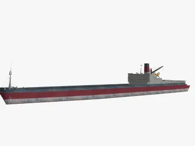 Container ship Low-poly Low-poly 3D model