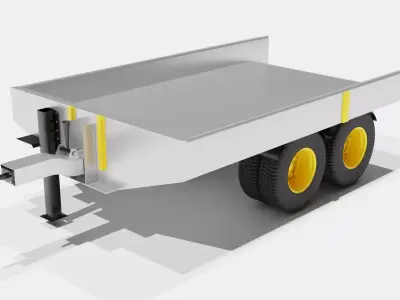 Trolly 3d Model Low-poly 3D model