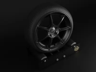 Enkei RS-M Low-poly 3D model
