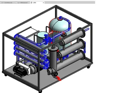 ZJCQ-4 Turbine Oil Purification Assembly 3D model