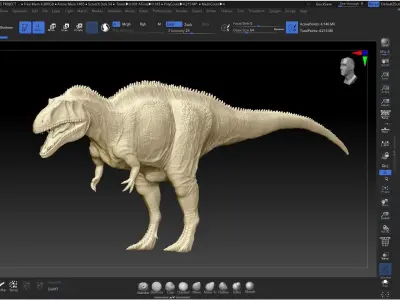 Acrocanthasaurus Sculpt 3D model
