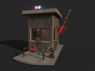 Barrier Gate 3D model