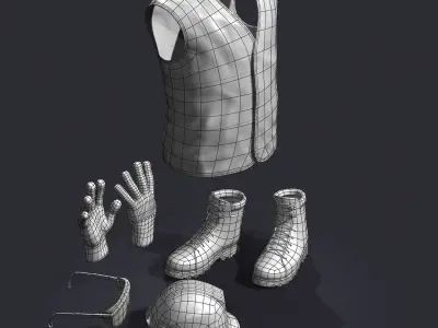 work set 3D model
