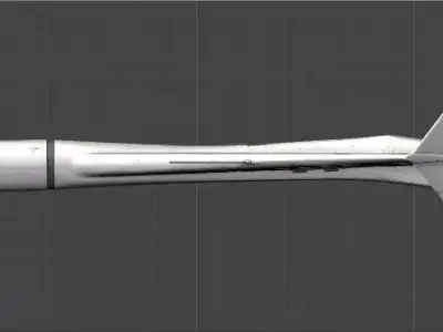 Shahed 136 Iran Drone Low-poly 3D model