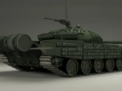 T-72 Russian  Tank 3D model