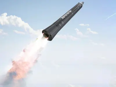 3D Hwasong-12 Ballistic missile Low-poly 3D model