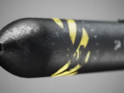 Torpedo Low-poly 3D model