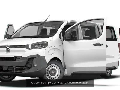 Citroen e Jumpy Van HQ Interior 2025 3D Model Pack