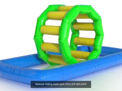 MODULAR INFLATABLE WATER PARK  3D Model Pack