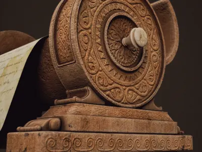 medieval reader gadget 3D model