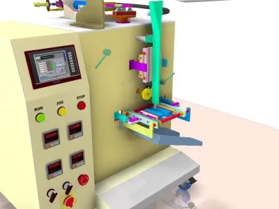 liquid packaging machine 3D model