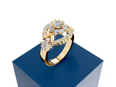 Girl Ring Free 3D print model