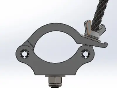Clamp for pipe 48-51mm 200 kg 3D model
