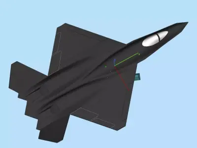YF-23A Black Widow 3D print model purchase