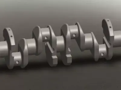 Crankshaft with solidworks 3D model