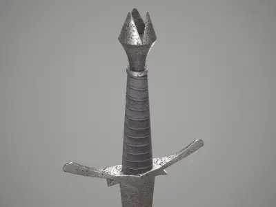 Morgul knife from The Lord of The Rings Movie Low-poly 3D model