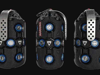 Sci-fi Grenade Low-poly 3D model order