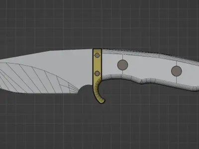 Knife Buck custom skinner 3D print model