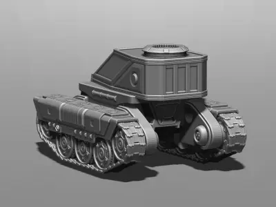 All-terrain vehicle for planetary exploration 3D print model