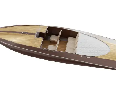 Speed boat BLENDER 3D Model Cycles 3D model