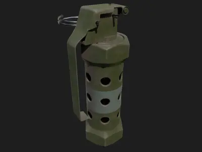 Stun Grenade Low-poly 3D model