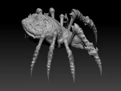 Free High Poly Giant Spider - The Demon Face - Ngchipv Free 3D model