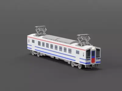 Japanese Train Hk 100 Free 3D model