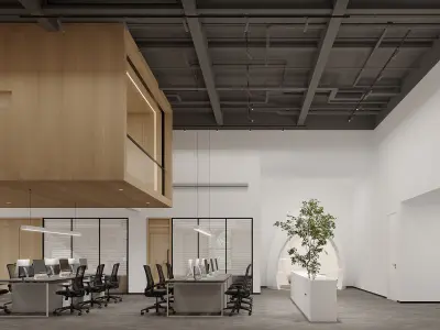  Office interior scene 24 3D model