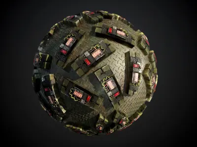 200 Military War Seamless PBR Textures Texture