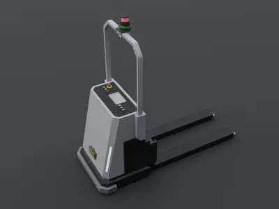 Automated Guided Vehicle - Low Poly Free low-poly 3D model